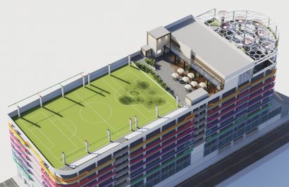 Construcción de edificio de parqueaderos genera debate en Santo Domingo por su ubicación