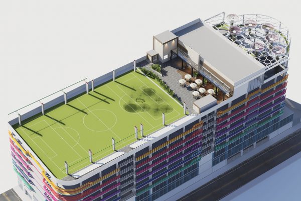 Construcción de edificio de parqueaderos genera debate en Santo Domingo por su ubicación