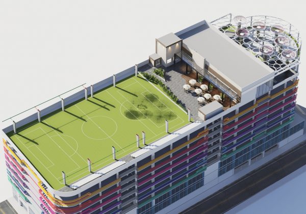 Construcción de edificio de parqueaderos genera debate en Santo Domingo por su ubicación