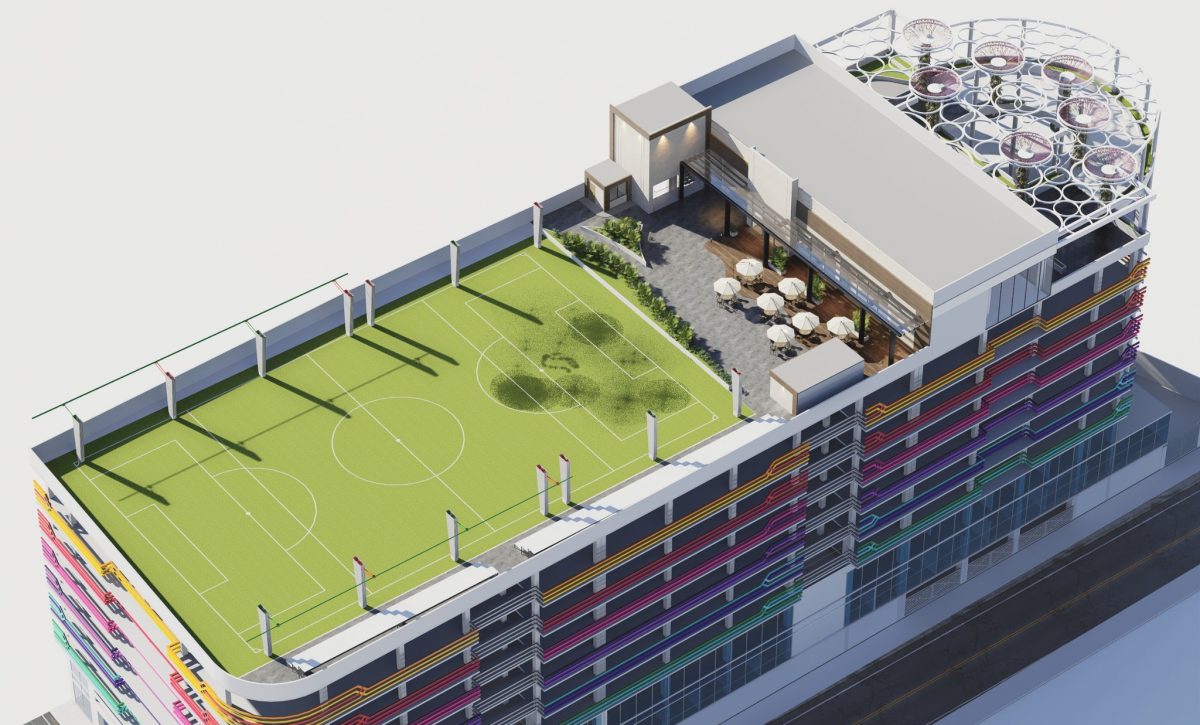 Construcción de edificio de parqueaderos genera debate en Santo Domingo por su ubicación