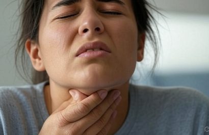 Cuidado con la nueva variante del COVID-19 Dolor de garganta severo y rápida propagación
