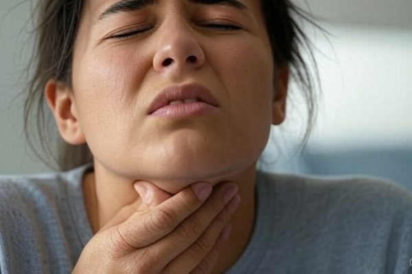 Cuidado con la nueva variante del COVID-19 Dolor de garganta severo y rápida propagación