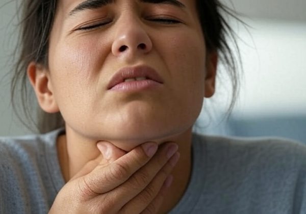 Cuidado con la nueva variante del COVID-19 Dolor de garganta severo y rápida propagación