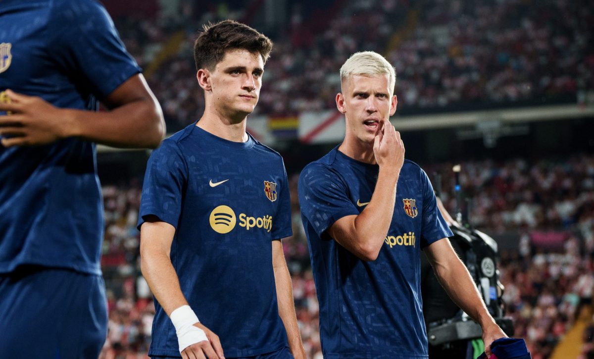 Dani Olmo y Pau Víctor del FC Barcelona