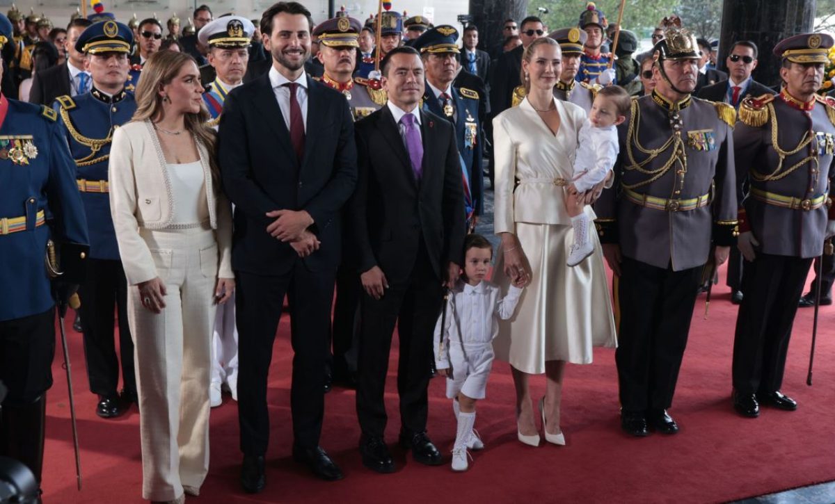 Daniel Noboa Así fue la ceremonia de posesión del Presidente, revive los mejores momentos en esta galería. (API).