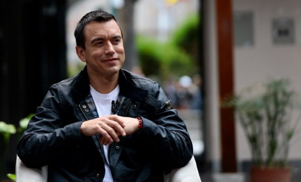 El Presidente de Ecuador Daniel Noboa