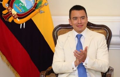 La Corte Constitucional suspendió 24 artículos de tres leyes impulsadas por Daniel Noboa. FOTO: Presidencia