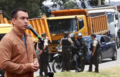Daniel Noboa declara estado de excepción en siete provincias de Ecuador tras manifestaciones en rechazo de la eliminación del subsidio al diésel. (API-Presidencia)
