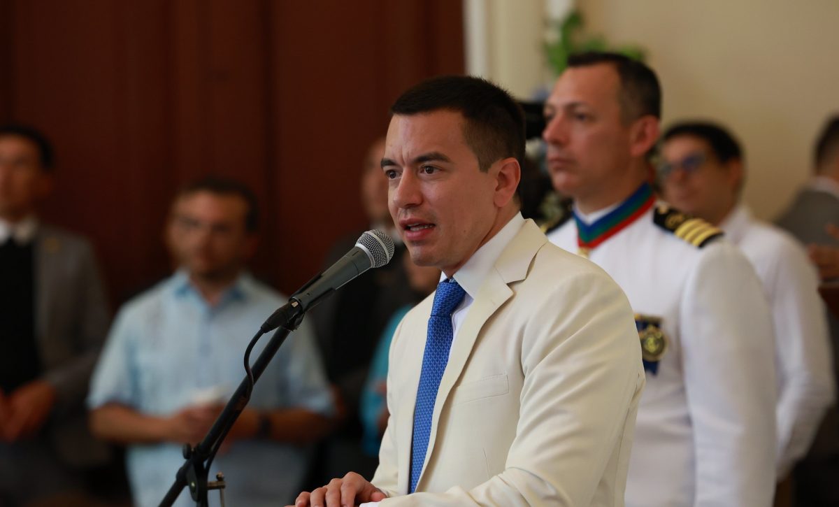 Daniel Noboa envía a la Asamblea Nacional su cuarto proyecto económico urgente la Ley Orgánica para el Control de Flujos Irregulares de Capitales