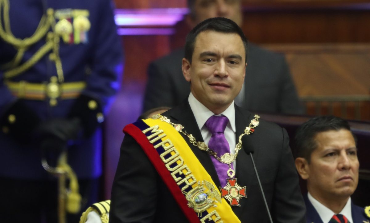 Daniel Noboa es el mejor presidente de la historia de Ecuador, según estudio de opinión
