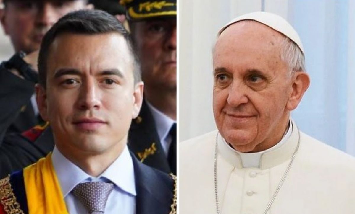 Daniel Noboa, presidente de Ecuador, viaja al Vaticano para funeral del Papa Francisco