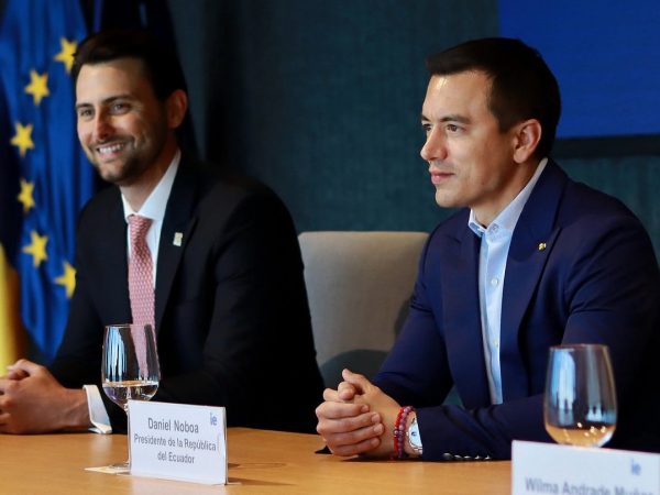 Daniel Noboa será posesionado por el presidente de la Asamblea Nacional, Niels Olsen.