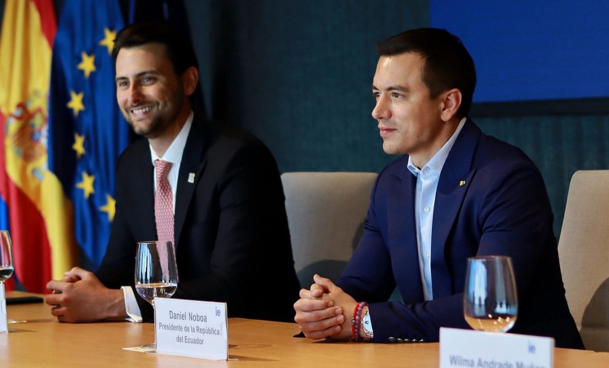 Daniel Noboa será posesionado por el presidente de la Asamblea Nacional, Niels Olsen.