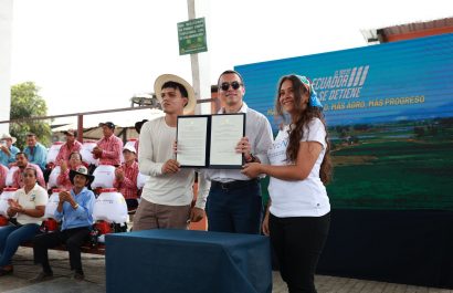 Daniel Noboa firmó el Decreto Ejecutivo, en la parroquia El Laurel, del cantón Daule, provincia de Guayas.