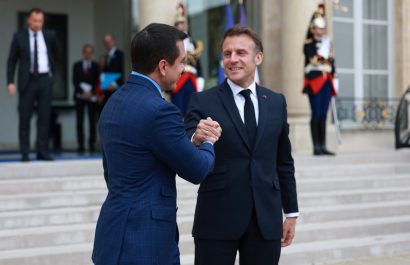 Daniel Noboa se reunió con Emmanuel Macron en París y resaltó el interés de Ecuador en la cooperación europea