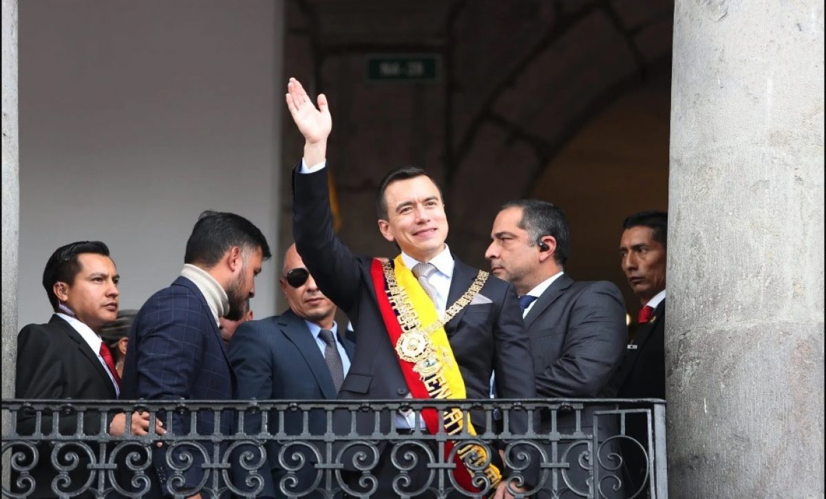 Daniel Noboa será posesionado el 24 de mayo del 2025.