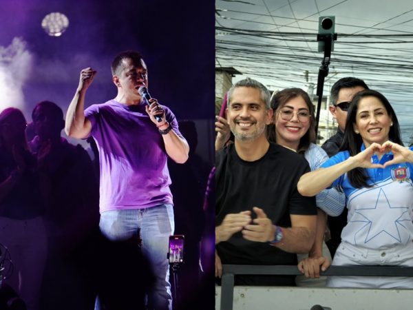 Daniel Noboa y Luisa González cerraron su campaña en Guayaquil