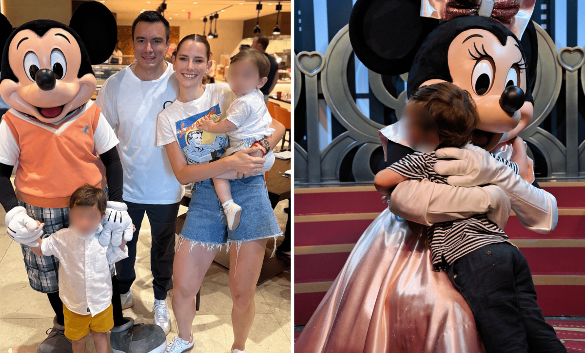 Daniel Noboa y su familia disfrutan de Disney Son ellos los que también han tenido que sacrificar una infancia