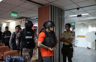Audiencia de Procedimiento Abreviado, en el caso Metástasis, del sindicado Daniel Salcedo, en la Corte Nacional de Justicia. FOTO: API.