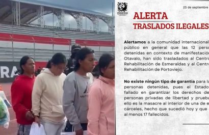 De Otavalo a cárceles en crisis la denuncia de Inredh sobre los 12 arrestados