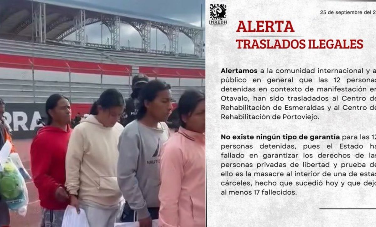 De Otavalo a cárceles en crisis la denuncia de Inredh sobre los 12 arrestados