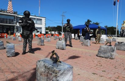 Se estima que el 25 por ciento de la droga se incauta en Ecuador. El 75 por ciento sale sin problemas.