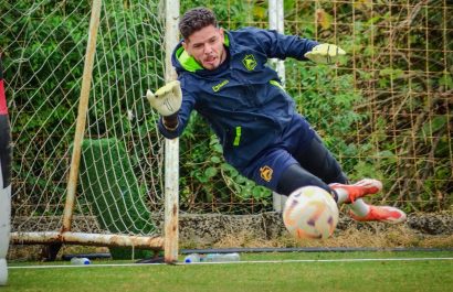 Brian Heras, arquero títular de Delfín SC.