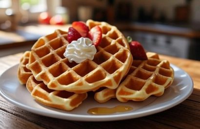 Descubre cómo hacer waffles crujientes en minutos para un desayuno delicioso