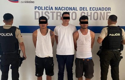 Detenidos con arma en chone