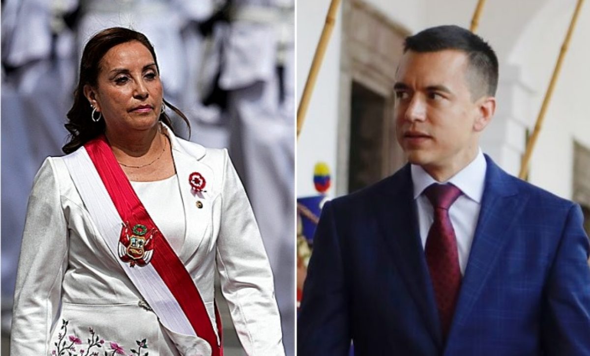 Dina Boluarte, mandataria de Perú, asistirá a la posesión del presidente Daniel Noboa en Ecuador.