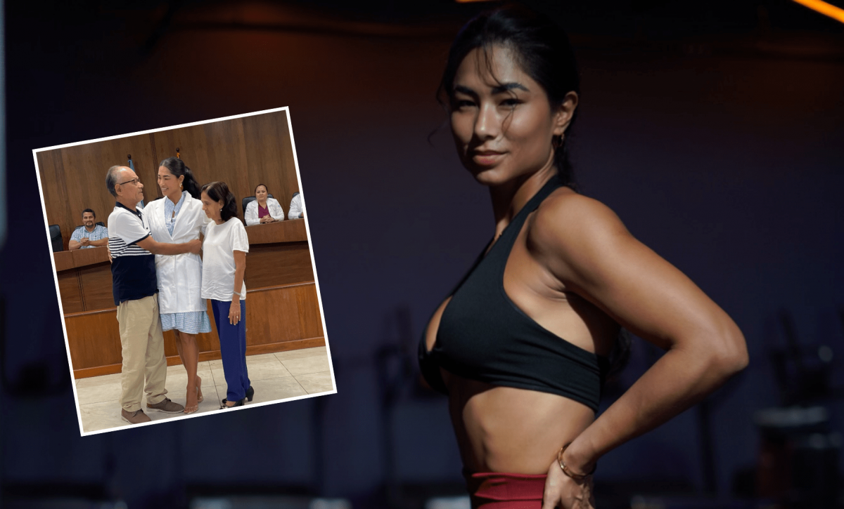 Dina Muñoz se gradúa como nutricionista La vida no se acaba a los 22