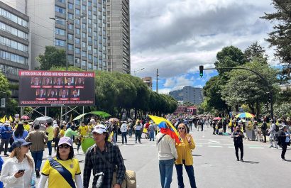 Directora de Human Rights Watch rechaza el uso de imágenes de jueces en vallas durante marcha oficialista