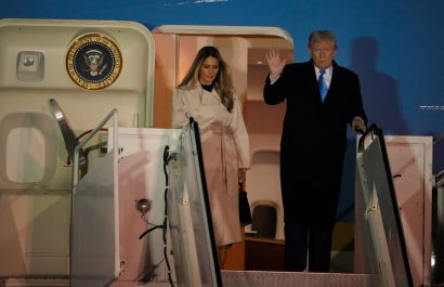 Donald Trump aterriza en Roma para asistir al funeral del papa Francisco