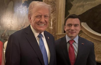 Donald Trump, presidente de Estados Unidos, felicitó a Daniel Noboa por su triunfo en las elecciones presidenciales del domingo 13 de abril.