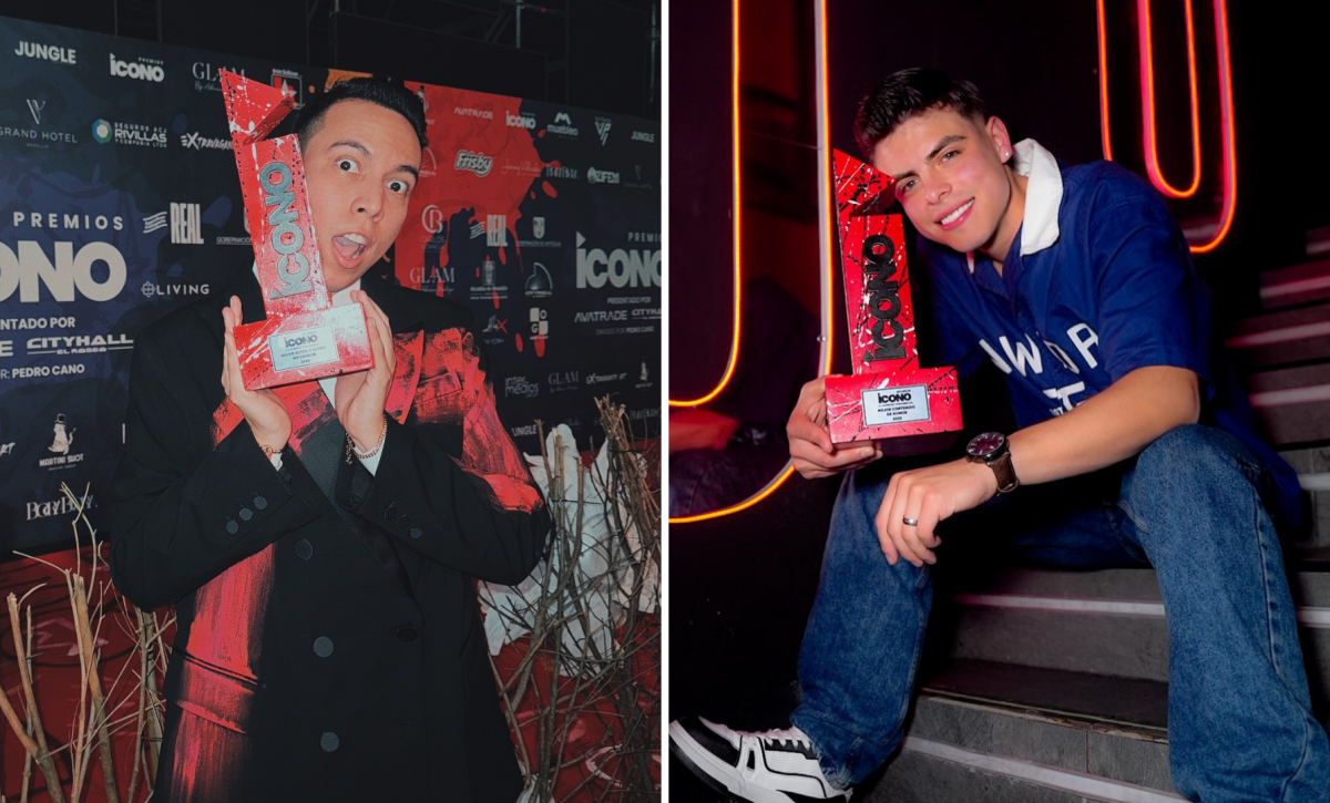 Dos ecuatorianos triunfan en los Premios Influencer Ícono 2025