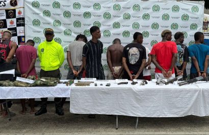 Dos muertos y 214 detenidos en operaciones contra el Clan del Golfo en Colombia