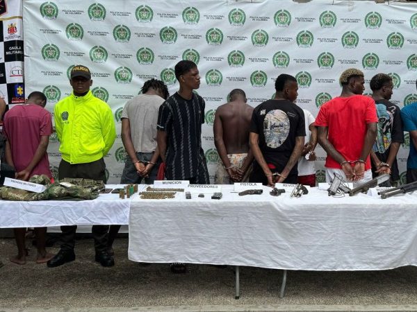Dos muertos y 214 detenidos en operaciones contra el Clan del Golfo en Colombia