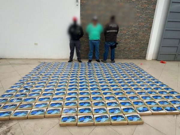 Droga decomisada en El Carmen tendría un valor de 15 millones de dólares en el mercado internacional