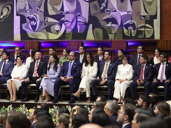Ecuador El 45 % del gabinete Ministerial del Presidente Daniel Noboa está conformado por mujeres. (Asamblea Nacional).