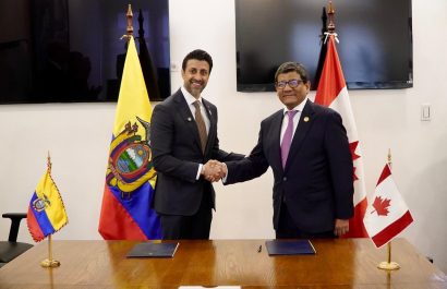 Ecuador y Canadá firman declaración para acelerar el Tratado de Libre Comercio (TLC)