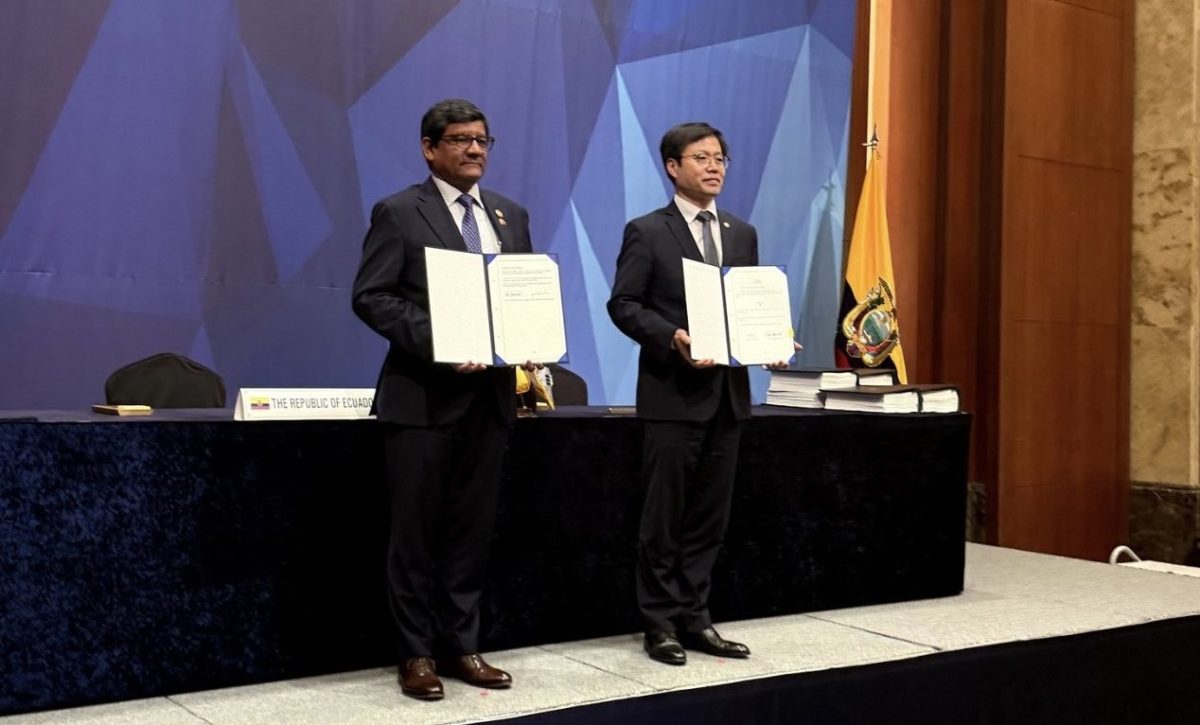 Ecuador y Corea del Sur firman acuerdo SECA