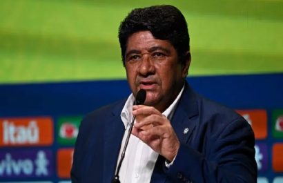 Ednaldo Rodrigues presidente de la Confederación Brasileña de Fútbol.