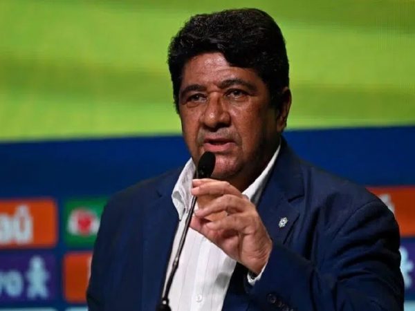 Ednaldo Rodrigues presidente de la Confederación Brasileña de Fútbol.