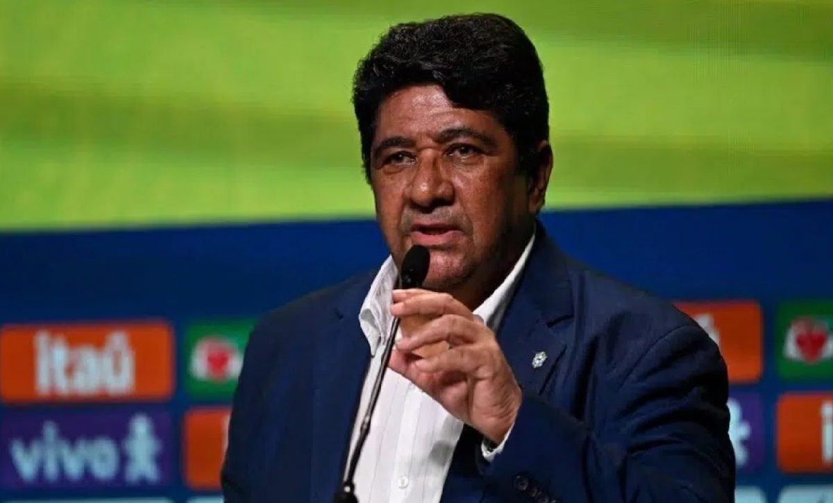 Ednaldo Rodrigues presidente de la Confederación Brasileña de Fútbol.
