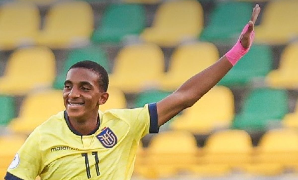 Edwin Quintero jugador sub 17 de la selección de Ecuador