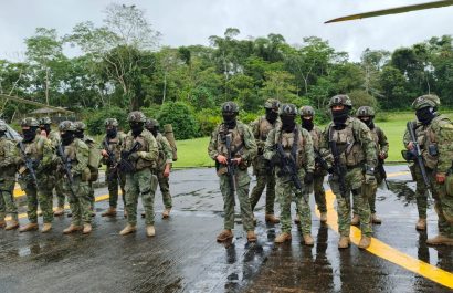 Ejército de Ecuador desmantela 12 campamentos irregulares en Alto Punino, provincia de Orellana