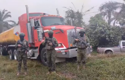 Ejército decomisa tanquero vinculado al robo de combustible en Santo Domingo