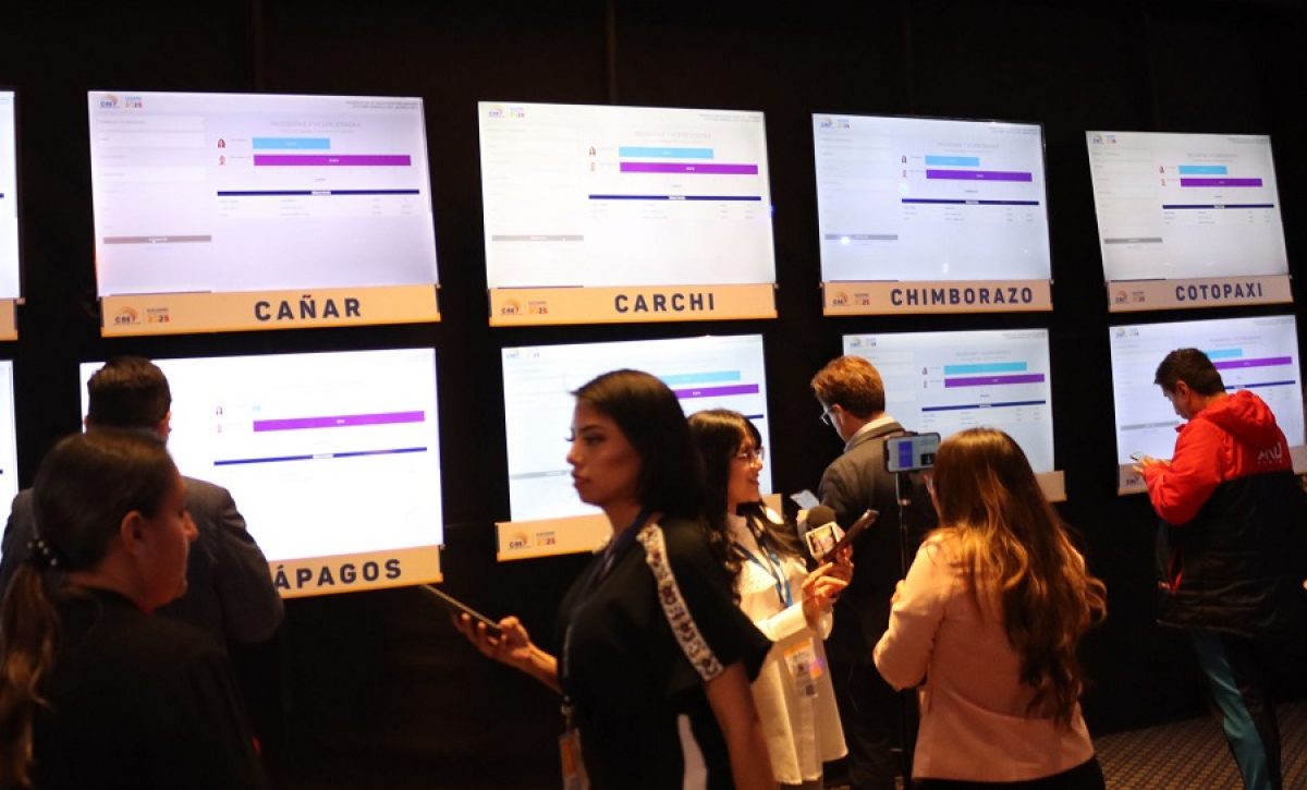 El Consejo Nacional Electoral (CNE) completó el escrutinio de la segunda vuelta electoral, procesando el 100 % de las actas