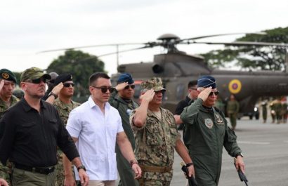 El Ejército Ecuatoriano recibe dos helicópteros H225 para reforzar las operaciones militares. (Presidencia de Ecuador).