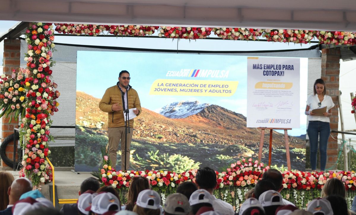El Gobierno de Ecuador impulsa miles de empleos en Cotopaxi gracias a la Ruta de la Empleabilidad.